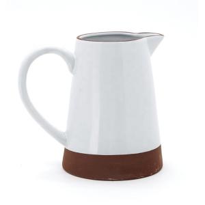 Buy cheap White Ceramic Water Pitcher With Lid Custom Coffee Water Milk Pitcher Multicolored Manufacturing Jugs from wholesalers