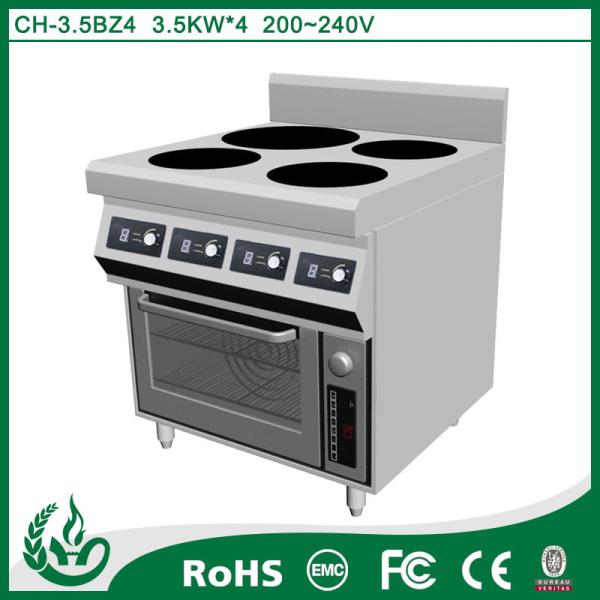 Buy cheap 4 Burner Commercial Induction Range With Oven High Thermal Efficiency from wholesalers