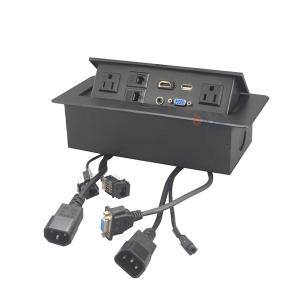 Buy cheap Hot sale multimedia power data ports concealed desk pop up power outlet from wholesalers
