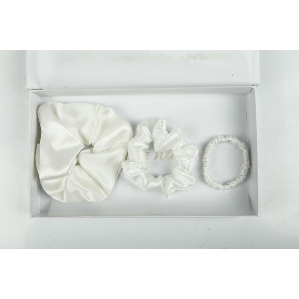 Hijab Volumizer Mulberry Silk Hair Ties , 16 Momme Silk Sleep Scrunchie