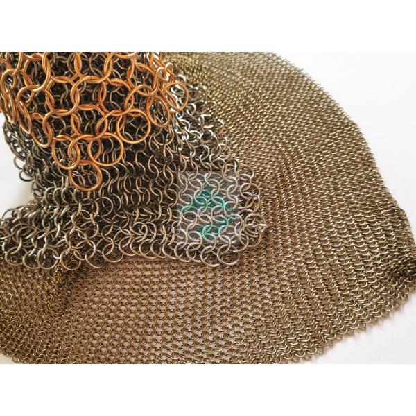 Buy cheap Backdrops Decoration Chain Mail Weave Stainless Steel Ring Mesh Drapery For Room Partitions Curtain from wholesalers