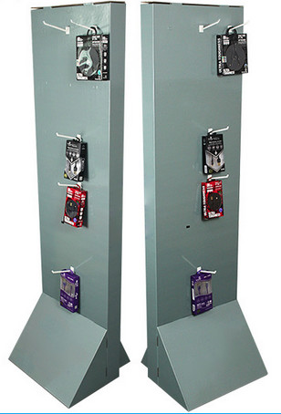 Quality 300g CCNB Advertising Cardboard Hook Display CMYK Printing for sale