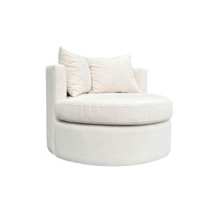 Buy cheap D28 Foam Density Swivel Fabric Armchair Polyester Swivel Chair Beige from wholesalers