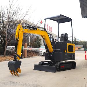 Buy cheap Mini Excavator 0.8 Ton 1 Ton 1.2 Ton 1.7 Ton Small Excavator Free Bucket Micro Digger Machine Excavator from wholesalers