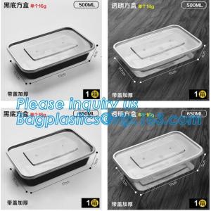 Buy cheap 28oz Rectangular single-use Salad box manufacturer,Eco-friendly OPS Transparent Plastic Salad Container Wedding Disposab from wholesalers