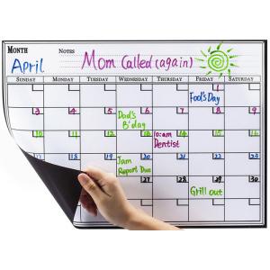 Stain Resistant Surface Dry Erase Magnetic Fridge Calendar Magnetic Grocery List