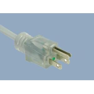 Buy cheap UL CUL CSA 15A 125V 3 Prong NEMA 5-15P Transparent Stright Plug Medical Hospital Grade North American UL Power Cord from wholesalers
