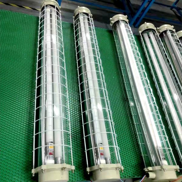 Quality Wall Mountable Explosion Proof Fluorescent Light Ex Mark Ex Tb IIIC T80°C Db Whole Plastic GRP for sale