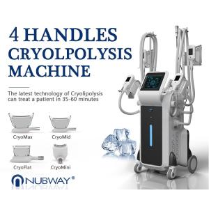 Buy cheap Fast Fat Reduction! 4 Handles Cryolipolysis Fat Freezing Machine from wholesalers