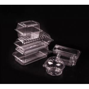 Buy cheap Disposable PET Plastic Transparent Clam Shell Hinge Vacuum Formed Cake Pastry Baking Takeout Clear Box Cover from wholesalers