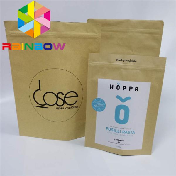 Buy cheap Coffee Weeds Stand Up Pouch Bags Custom Printed Paper Packaging Kraft Paper from wholesalers