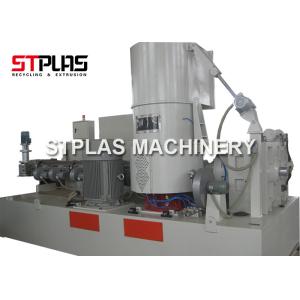 China PP PE Film Plastic Agglomerator Machine / Plastic Pelletizing Line Single Screw on sale
