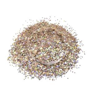 Buy cheap Super Shiny Epoxy Chunky Champagne Glitter PET Solvent Resistance Customized from wholesalers
