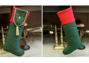 Buy cheap Plain Style Personalized Fashion Gifts Polyester Patchwork Christmas Stocking product