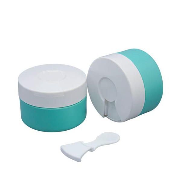 50ml Plastic Cosmetic Cream Jar Custom Color White Transparent Pink Blue Portable Anti-Pollution