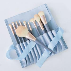 OEM ODM Synthetic Fibers Blue 15 Pcs Makeup Brush Set