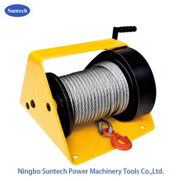 Quality GR2000 Single Drum 2200Lb Manual Lifting Worm Gear Winch for sale
