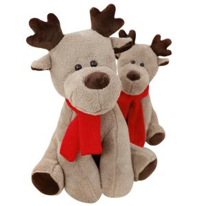 Buy cheap PP Cotton Filled 25cm Red Scarf Christmas Reindeer Plush Toy from wholesalers