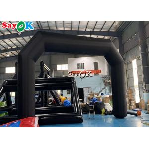 Buy cheap Black PVC Starting Line Inflatable Arch With Blower Promotional Custom Logo from wholesalers