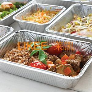 China Picnic Aluminum Foil Container Rectangular For Feezer Oven Microwave on sale