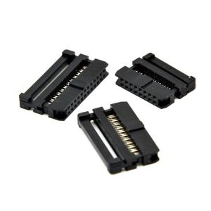 Buy cheap 2.54mm Flat Cable IDC Female Socket Rectangular Receptacle Connector 6 - 64 Pin TE / Tyco / Amp Replacement from wholesalers