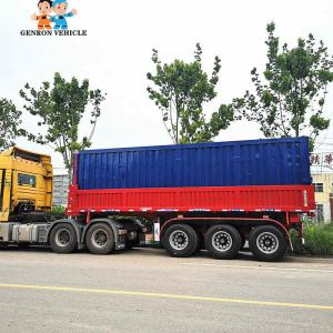 Buy cheap Genron Air Suspension Rear Tipper Semitrailer Used To Transport 40FT Containers With 3 Axles from wholesalers