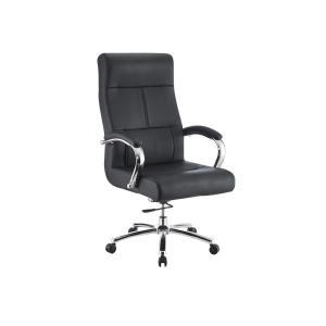 Buy cheap Mobile ISO9001 49cm Leather Desk Chair With Arms from wholesalers