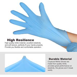 Buy cheap Thick Disposable Medical Nitrile Gloves Stretchable Puncture Resistant from wholesalers