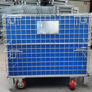 Buy cheap Customized  Foldable   Metal Folding Storage Cag Wire Mesh Container Warehouse Cargo Storage Equipment ﻿ from wholesalers