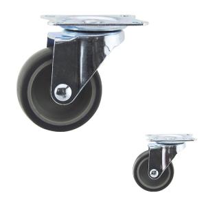 Buy cheap Swivel Rubber Light Duty Casters 66lbs Single Wheel Capacity from wholesalers