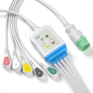 Mennen ECG Cable and Leadwires 5 Lead IEC Clip 12Pin Connector ECG Cable