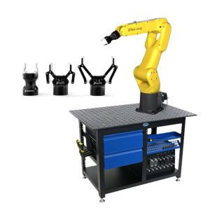 Buy cheap Material Handling Order Picking Robots FANUC LR Mate 200iD 7L 14L 6 Axis Compact Industrial Robot Robotiq Grippers from wholesalers
