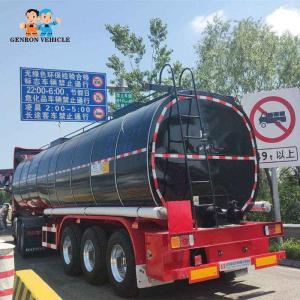 Buy cheap Mechanical Suspension 3 Axles 40T Asphalt  Tanker Trailer from wholesalers