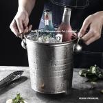 Buy cheap 9L Newest style stainless steel ice bucket bar champagne ice buckets ice barrel for beer from wholesalers