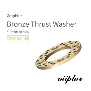 SOBW Washer, Self-Lubricating Embedded Graphite Bronze, Copper Sliding Washer