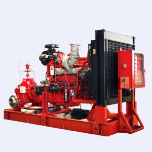 150PSI Diesel Engine Driven Fire Pump , Split Case Fire Pump Ductile Cast Iron