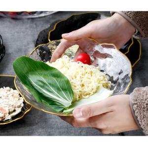 Buy cheap FDA Thick 4mm Irregular Shaped Glass Tableware Set from wholesalers