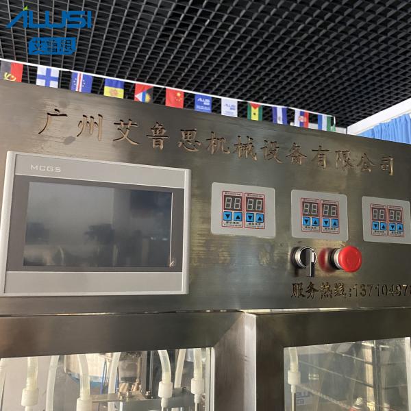 Plastic Bottles Oil Water Liquid Filling Machine Automatic 4-6 Nozzles 2500ml