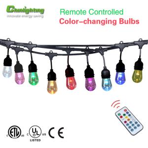 Buy cheap HolidayVintage Season RGB Festival Party Wedding waterproof led string light with dimmer Remote controller multi-lighting modes from wholesalers