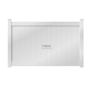 6x8ft White PVC Privacy Fence for Backyards