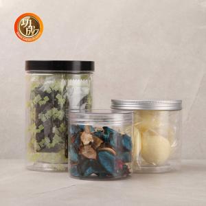 Buy cheap Custom PET Clear Plastic Candy Containers With Aluminum Lid Recyclable from wholesalers