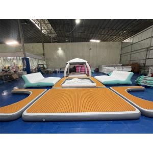 Commercial Inflatable Yacht Floating Platform Island Boat Dock Inflatable Boat