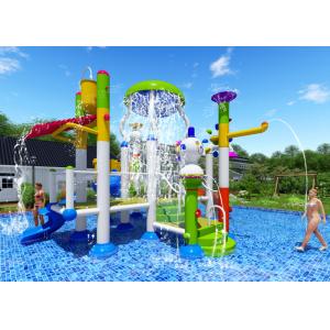 Buy cheap Smooth Joints Water Park Equipment Commercial Slide Beautiful Rainbow Color from wholesalers