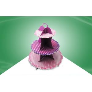 Buy cheap Three tier Cake Cardboard Standees , Countertop Stand up Display from wholesalers