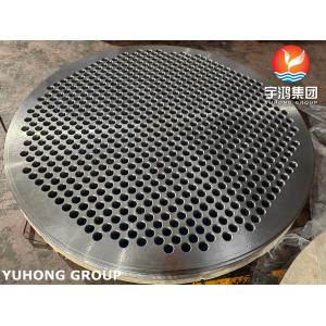 Buy cheap ​​ASME VIII Certified Gr.70N Tubesheet (Normalized) 100% UT/PT Inspection for LNG Heat Exchangers from wholesalers
