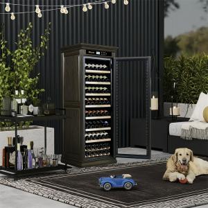 Buy cheap Custom Wine Cooler Cabinet With Touch Control Panel And Locker from wholesalers