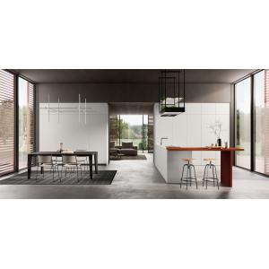 Customized Red And White Kitchen Cabinets Modern Handleless Kitchen Cabinets