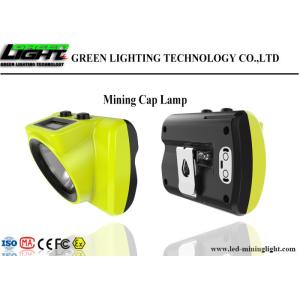 Hard Hats LED Miners Cap Lamp IP68 6.8Ah Battery Capacity With OLED Screen