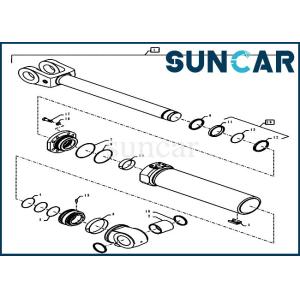 China Loader Service Kit 47773169 Lift Cylinder Seal Repair Kit For Model 921G 1021G 1121F 1121G Case on sale