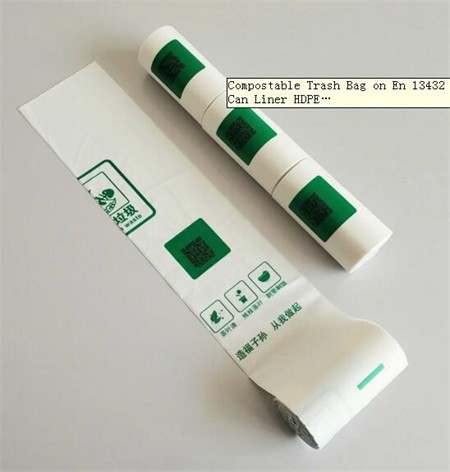 Quality 25mic Biodegradable Plastic Carry Bags EN13432 Biodegradable Retail Bags for sale